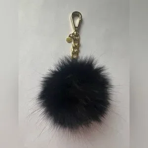 Michael Kors Other Michael Kors Black Fur Ball Purse Charm